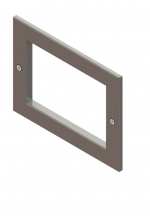 Cornice decorativa in acciaio inox per skimmer in plastica (56344)