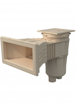 Schiumatoio 17,5 l con collo largo e coperchio quadrato - colore avorio (RAL1015)
