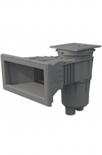 Schiumatoio 17,5 l con bocca larga e coperchio quadrato - colore grigio chiaro (RAL7004)