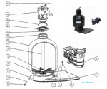 Ersatzteile für Komplette Sand-Filteranlext.e KIT 380 auf der Palette, mit Micro Delfino II 25, 4 m3/h Pumpe, ohne Verbindungsrohr