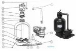 Náhradné diely - Filtračné zariadenie Azur Kit 380 na palete s čerpadlom Preva 33, 6 m3/h s prepojovacím potrubím