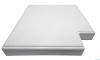 Corner piece for overflow grating, roll grating - 90° (for rectangular pools) - 196 mm, price is per 1 pc