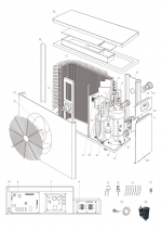 Alkatrészek a Rapid Mini Inverter RMIC08 hőszivattyúhoz  hűtéssel  8kw -os