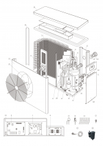 Náhradní díly pro tepelné čerpadlo Rapid Mini Inverter RMIC10 s chlazením, 9,5kW 