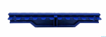 Kratka przelewowa - Kratka rolowana - szerokość 195 mm, wysokość 22 mm - kolor niebieski RAL 5003