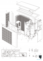 Części zamienne do pompy ciepła Rapid Inverter RIC70T (IPHCR70T) z chłodzeniem 27,3kW