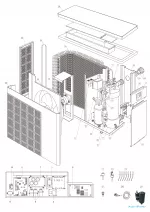 Náhradné diely pre tepelné čerpadlo Rapid Inverter RIC70T (IPHCR70T) s chladením 27,3kW 