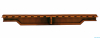 Kratka przelewowa - Kratka rolowana - szerokość 295 mm, wysokość 22 mm - ciemnobrązowy RAL 8002