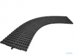 Přelivná mřížka bazénu - Roll rošt - šířka 245 mm 45 ks / m - černá RAL 9011