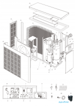 Náhradní díly pro tepelné čerpadlo Rapi Inverter RIC100T /IPHCR 100T/ s chlazením 35,8 KW