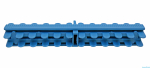 Kratka przelewowa - Kratka rolowana - dwustronna - szerokość 295 mm, wysokość 35 mm - jasnoniebieski RAL 5024