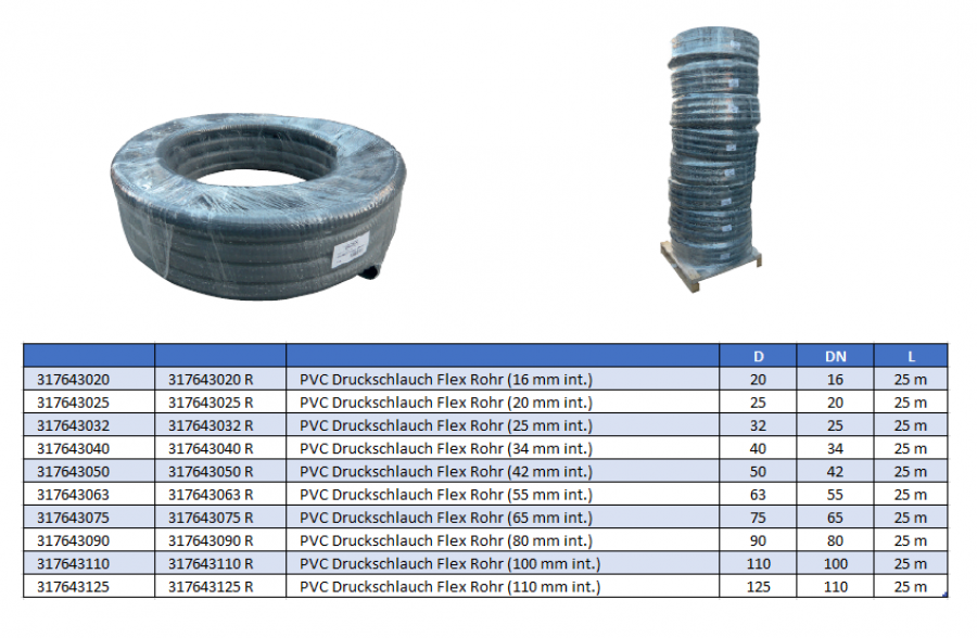 PVC Flexschläuche