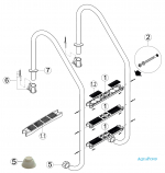 Ersatzteile für Leiter Edelstahl Muro (Slim) 3 Stufen mit Holster - AISI 304