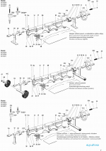 Alkatrészek: rögzített csörlőszerkezet állítható magasságú teleszkópos rúddal - 2,7–4,4 m