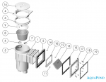 Alkatrészek: Szkimmer 17,5l standard szájnyílással fóliás medencékhez