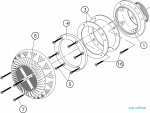 Ersatzteile für Sauger-Kripsol - 35 m3 / h, mit Flansch für Folie