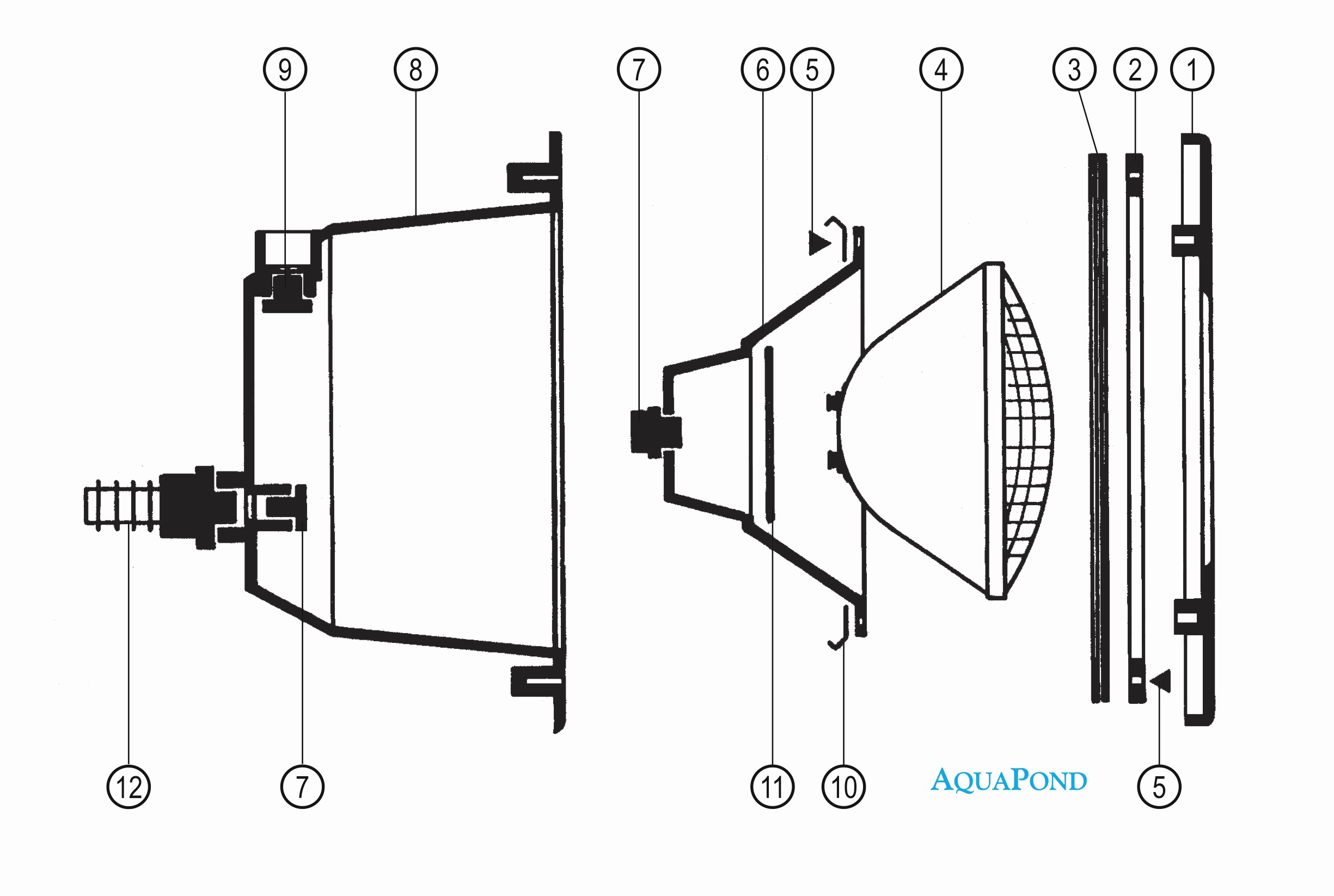 Hayward SPX0506D Nischendichtung Für Unterwasserlichter – Vinyl, Für 10-Lochmuster