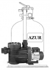 Azur KIT 480 homokszűrős vízforgató palettán, Bettar Top 8, 8 m3/h szivattyúval, csatlakozó cső nélkül