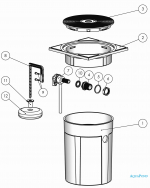 Ersatzteile für Wasserstandsregler, Mischwasserstand und Schwimmbadwasserregelung im Tank - verstellbar