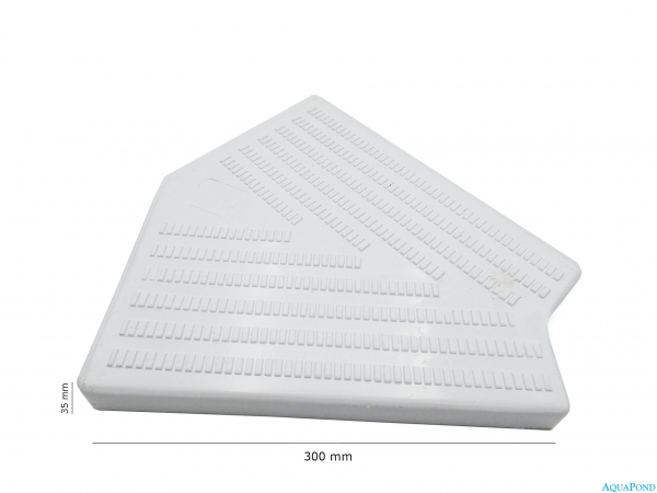 Roh pre roll rošt - 45° (pre pravouhlé bazény) 300 mm