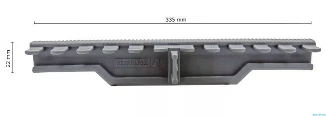 Roll túlfolyó rács - szélesség: 335 mm 45 db / m - szürke RAL 7011