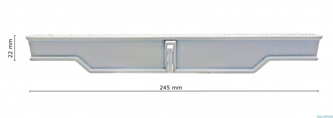 Überlaufgitter - Breite 245 mm, Höhe 22mm (45 Teile / m)