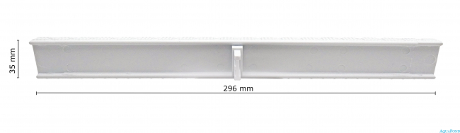 Prelivová mriežka - Roll rošt šírka 296 mm, výška 35 mm