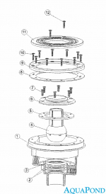 Ersatzteile für Kopf des Gegenstroms mit 40 mm Strahl- und Wasserabsaugung - VAG-JET