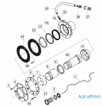 Ersatzteile für Gegenstromdüse 40 mm, für Folie