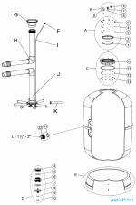 Alkatrészek: laminált szűrő Lisboa 80 Alto 500 mm