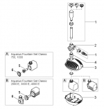 Części zamienne do Oase Zestaw fontann Aquarius Classic 1000 - zestaw fontann
