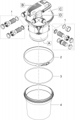 Ersatzteile für Oase FiltoClear 5000 - Teich Druckfilter