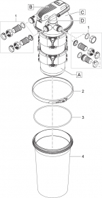 Ersatzteile für Oase FiltoClear 19000 - Teich Druckfilter