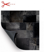 AVfol Relief - 3D Brązowy Bazalt; Szerokość 1,65 m, grubość 1,6 mm, metraż - Folia basenowa, cena za m2