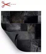 AVfol Relief - 3D Brown Basalt; 1,65 m šírka, 1,6 mm hrúbka, metráž - Bazénová fólia, cena je za m2
