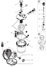 Ersatzteile für Pontec PondoPress Set 10000 - Durchlauffilter Set