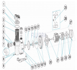 Náhradné diely pre čerpadlo  Astralpool Nautilus, 26 m3/h 230V