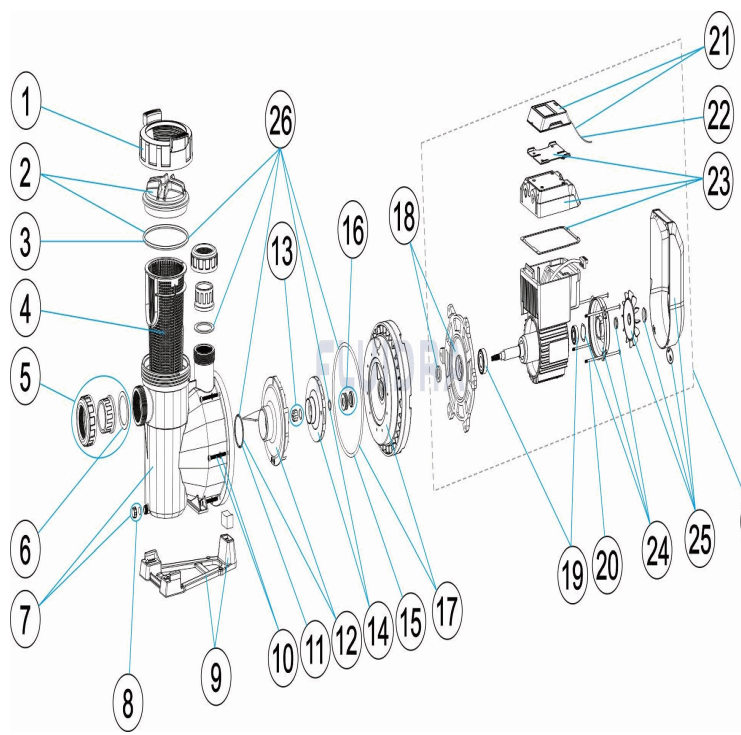 Ersatzteile für Pumpe Astralpool Victoria Plus Silent VS