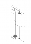 Hochwertige Gartenbrause Trombone aus Edelstahl