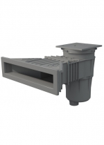 Skimmer SLIM con coperchio quadrato - colore grigio chiaro (RAL7004)