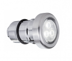 Astralpool Reflektor mit LEDs LumiPlus Micro 2.11 V2 Kaltweiß 12 V AC - Frontmaterial Edelstahl mit 1¼˝ Gewindemutter
