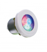 Astralpool réflecteur avec diodes LED LumiPlus Mini 2.11 V2 RGB couleur DMX 24 V DC - façade ABS avec écrou à enfiler 2˝