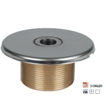 Hugo Lahme vtoková tryska Ø 18 mm, červený bronz, vnější závit 1 1/2“, délka 40 mm, pro keramické a prefabrikované bazény