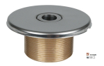 Hugo Lahme vtoková tryska Ø 18 mm, červený bronz, vnější závit 2“, délka 40 mm, pro keramické a prefabrikované bazény