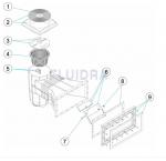 Náhradné diely pre Astralpool Skimmer 15 l so širokým hrdlom pre fóliové a prefabrikované bazény