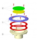 Ricambi per bocchetta di fondo AST regolabile 35 / 65 / 100% - codice prodotto: 15864