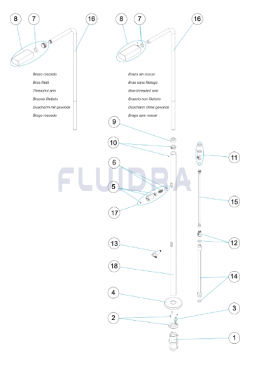 Angel AISI 304 - s oplachom nôh
