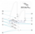 Ersatzteile für Astralpool Standard Leiter Edelstahl 3 Stufen (AISI 316) - Produkt code: 19939