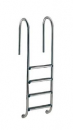 Rebrík nerez Muro so stupňami Luxe, 3 stupňový, AISI 316
