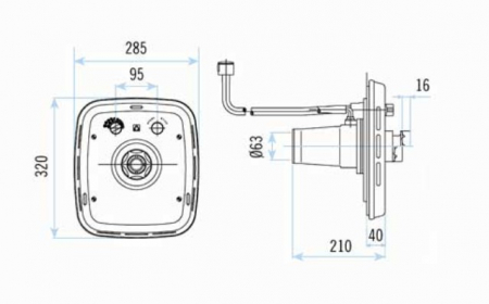 Ozdobný čelný kryt z nerezovej ocele AISI -316